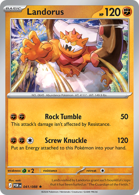 Landorus 41 Perfect Order Pokémon card