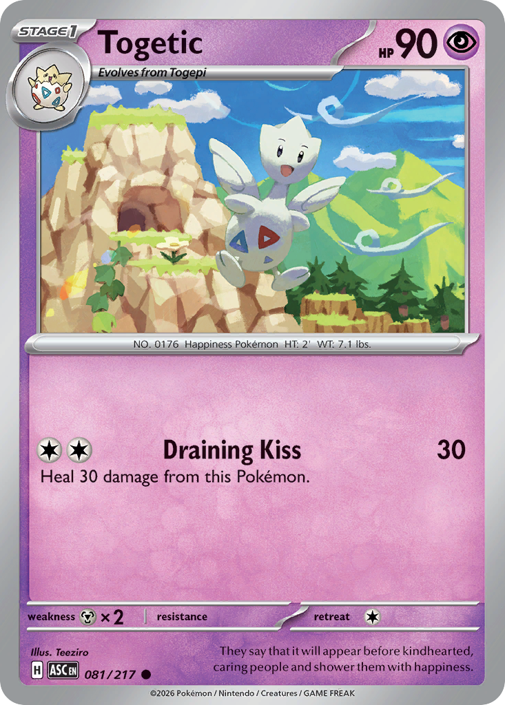 Togetic 81 Ascended Heroes Pokémon card