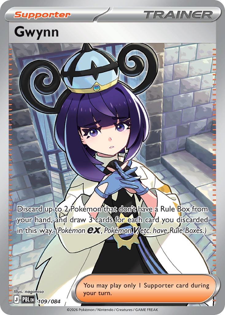 Gwynn 109 Pitch Black Pokémon card