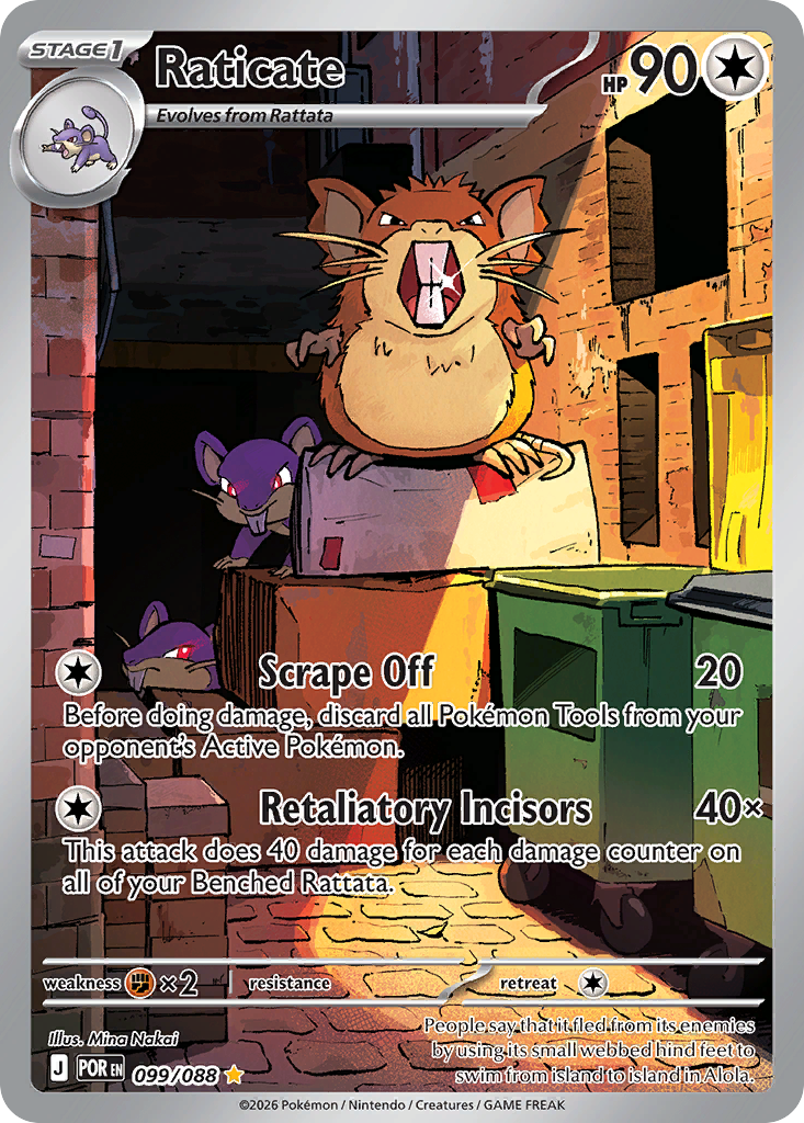 Raticate 99 Perfect Order Pokémon card