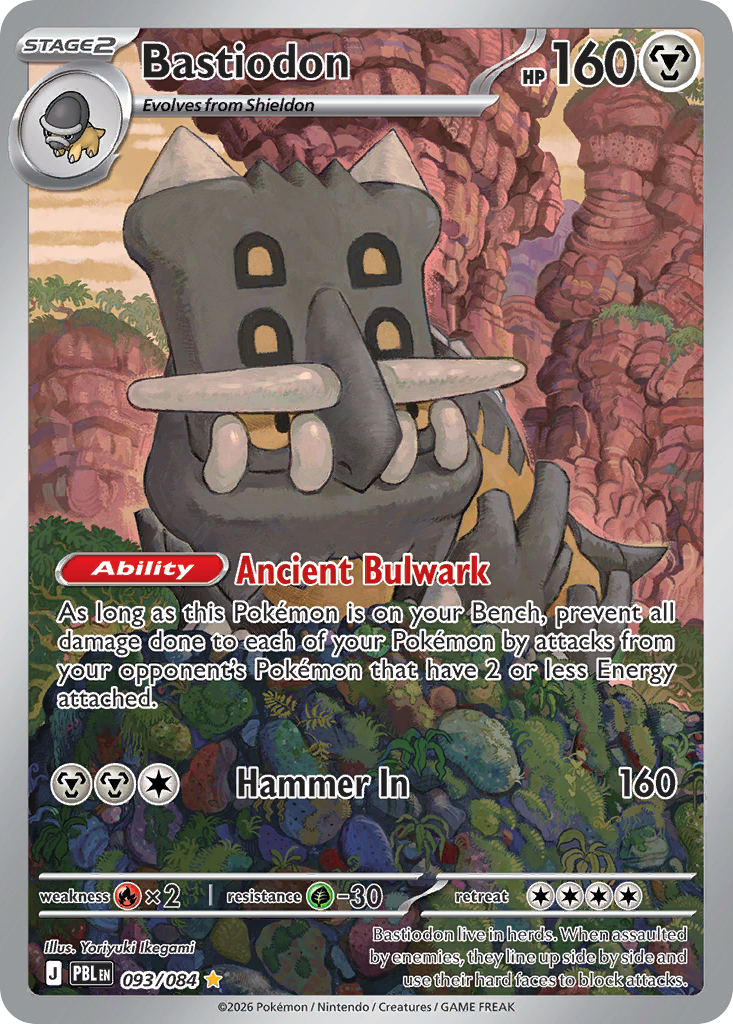 Bastiodon 93 Pitch Black Pokémon card