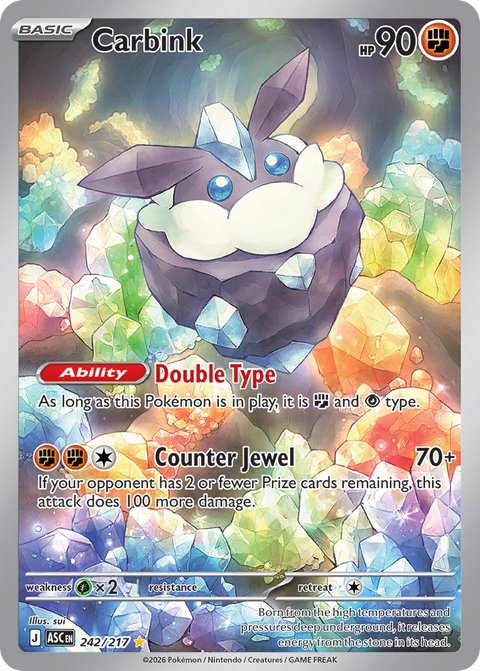Carbink 242 Ascended Heroes Pokémon card
