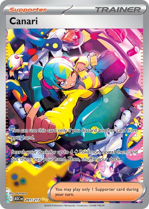 Canari 291 Ascended Heroes Pokémon card