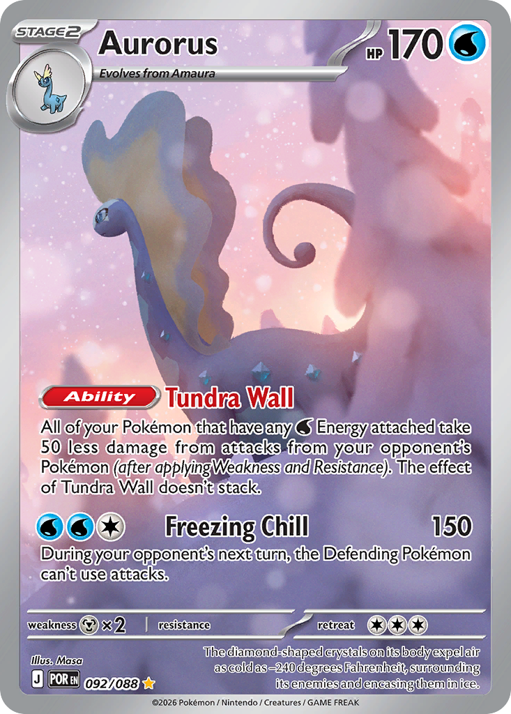 Aurorus 92 Perfect Order Pokémon card