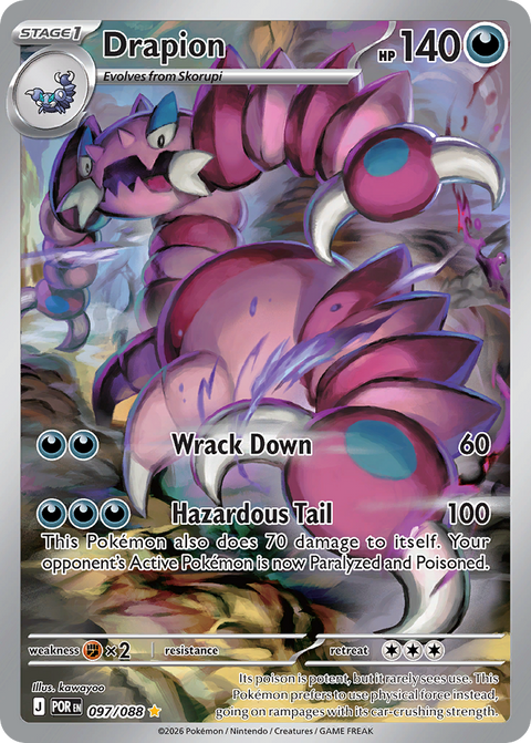 Drapion 97 Perfect Order Pokémon card