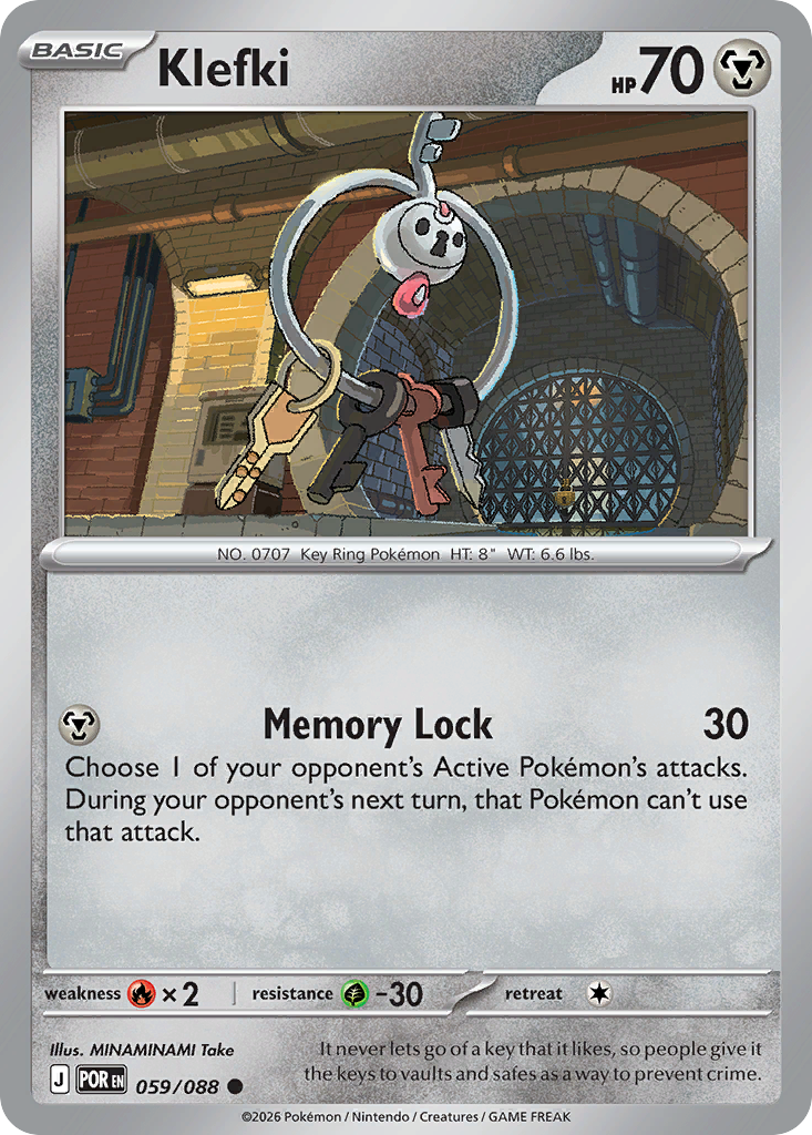 Klefki 59 Perfect Order Pokémon card