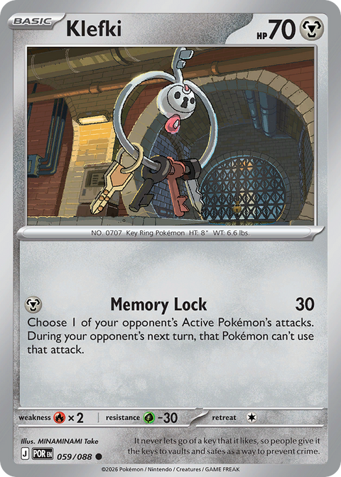 Klefki 59 Perfect Order Pokémon card