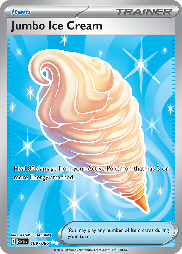 Jumbo Ice Cream 109 Chaos Rising Pokémon card