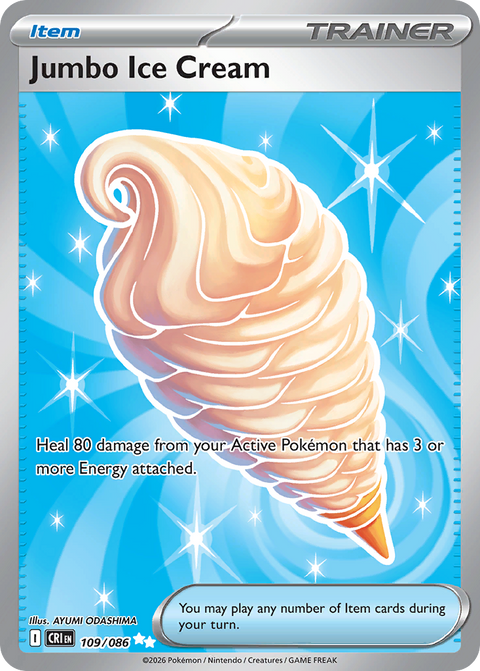 Jumbo Ice Cream 109 Chaos Rising Pokémon card