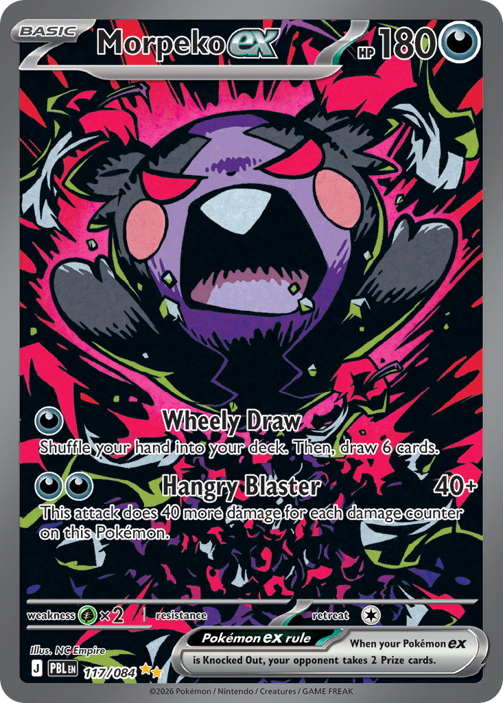 Morpeko ex 117 Pitch Black Pokémon card