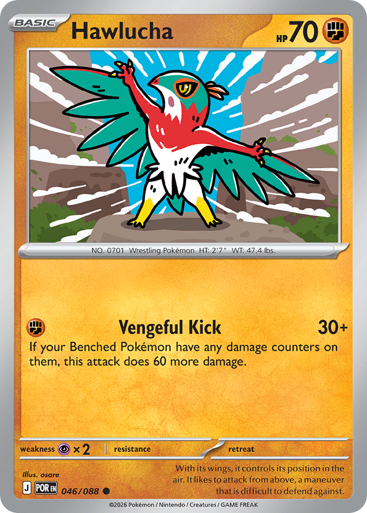 Hawlucha 46 Perfect Order Pokémon card