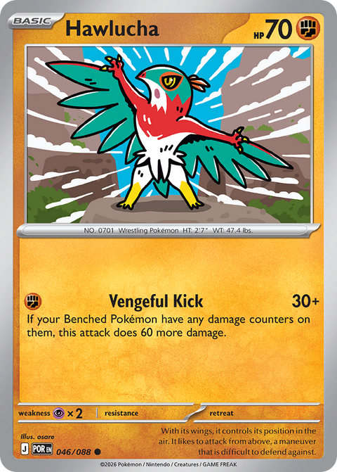 Hawlucha 46 Perfect Order Pokémon card