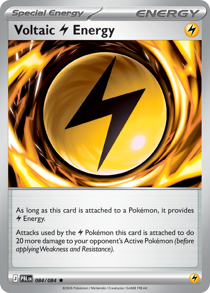 Voltaic Lightning Energy 84 Pitch Black Pokémon card