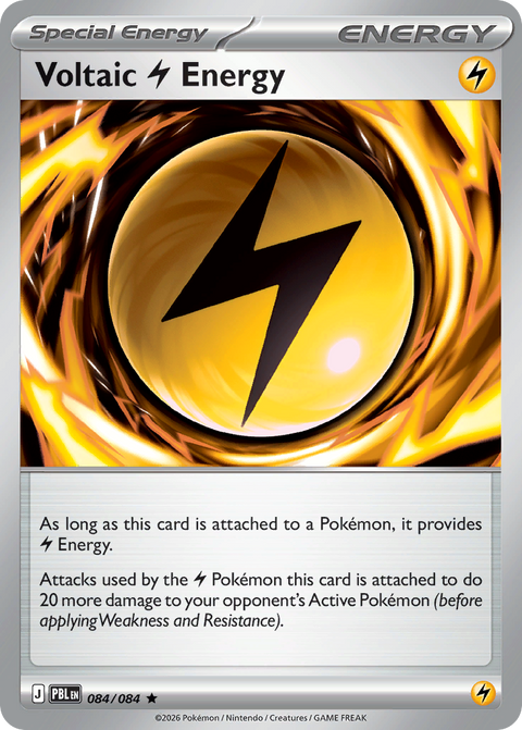 Voltaic Lightning Energy 84 Pitch Black Pokémon card