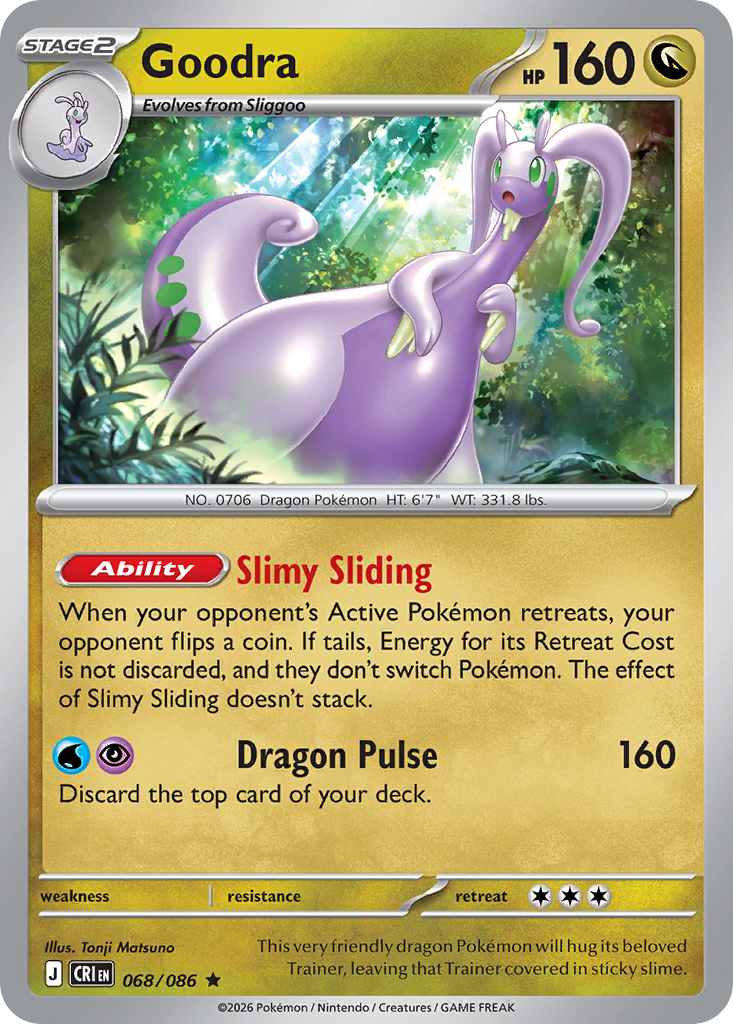 Goodra 68 Chaos Rising Pokémon card