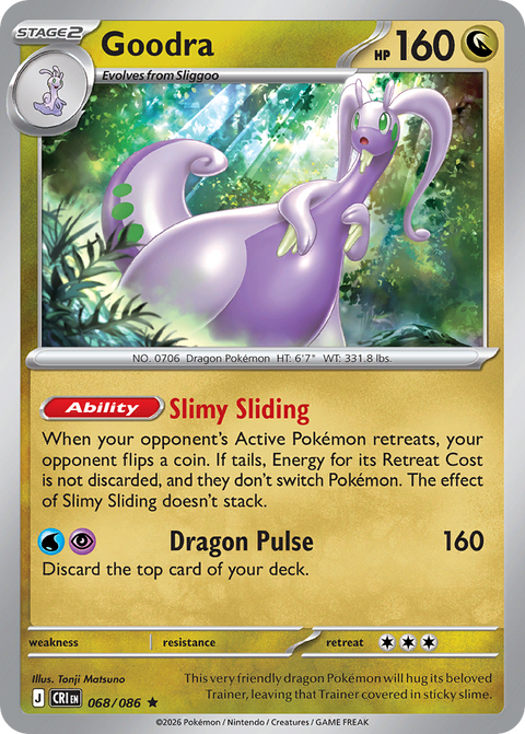 Goodra 68 Chaos Rising Pokémon card