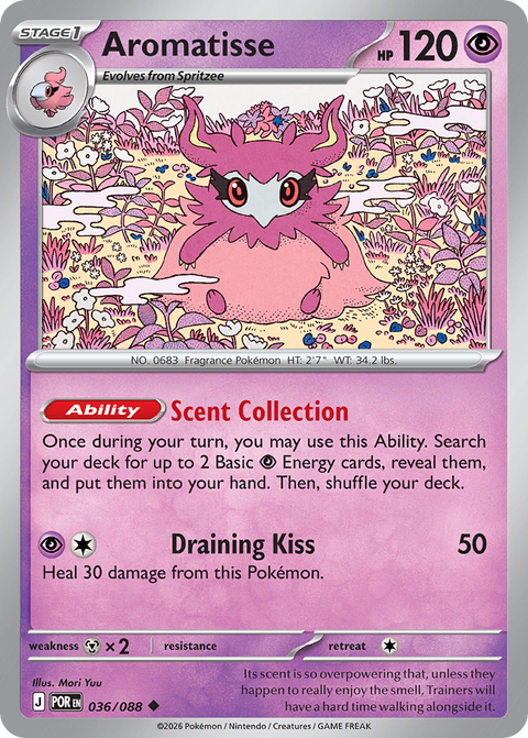 Aromatisse 36 Perfect Order Pokémon card