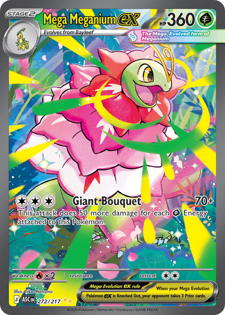 Mega Meganium ex 272 Ascended Heroes Pokémon card