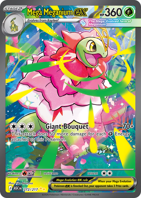 Mega Meganium ex 272 Ascended Heroes Pokémon card