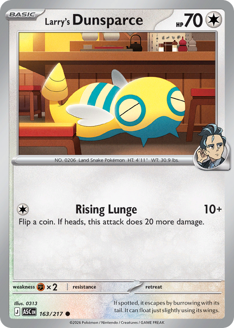 Larry's Dunsparce 163 Ascended Heroes Pokémon card