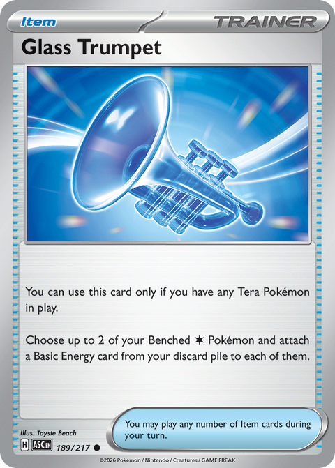 Glass Trumpet 189 Ascended Heroes Pokémon card