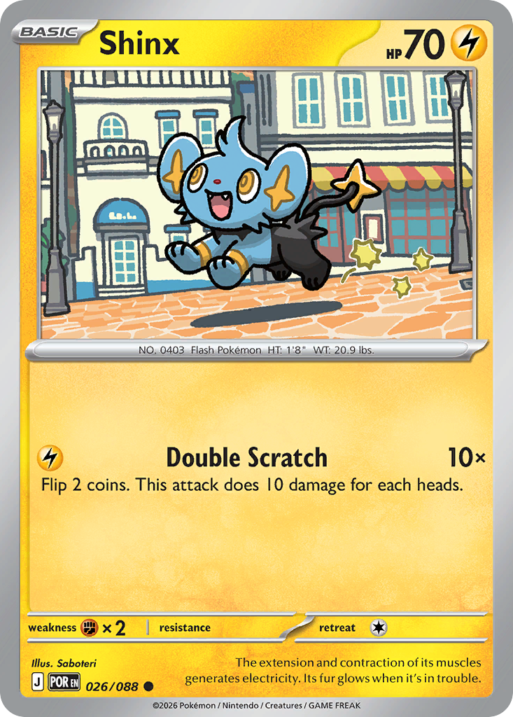Shinx 26 Perfect Order Pokémon card