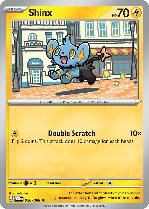 Shinx 26 Perfect Order Pokémon card