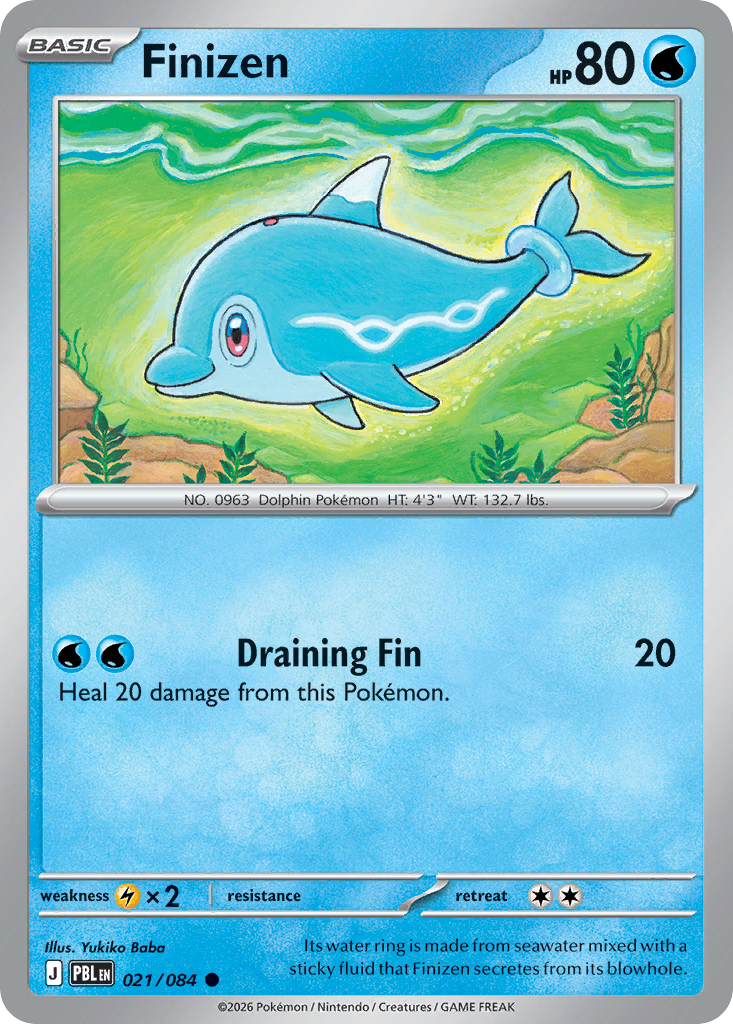 Finizen 21 Pitch Black Pokémon card