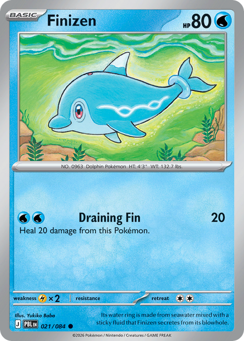 Finizen 21 Pitch Black Pokémon card