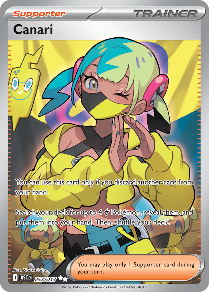 Canari 257 Ascended Heroes Pokémon card