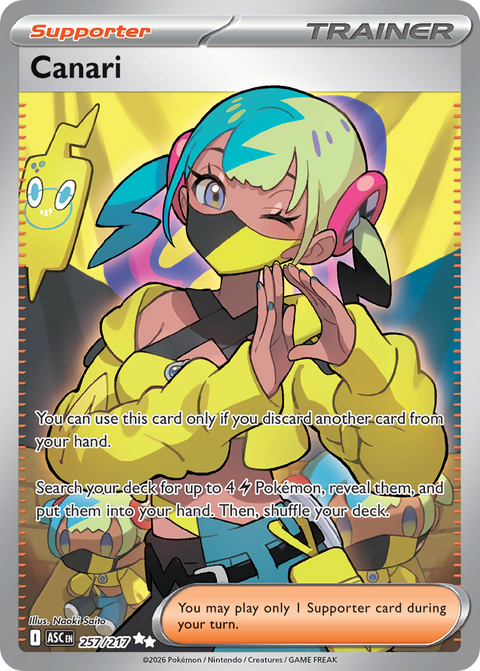 Canari 257 Ascended Heroes Pokémon card