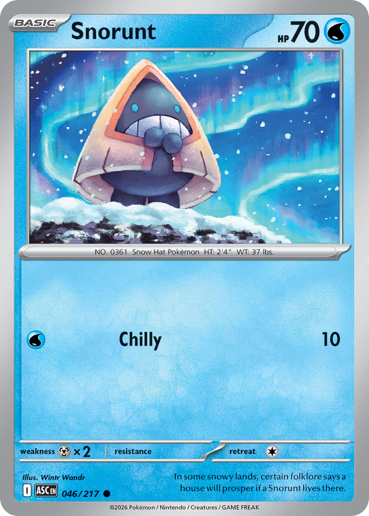 Snorunt 46 Ascended Heroes Pokémon card