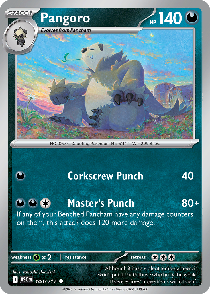 Pangoro 140 Ascended Heroes Pokémon card