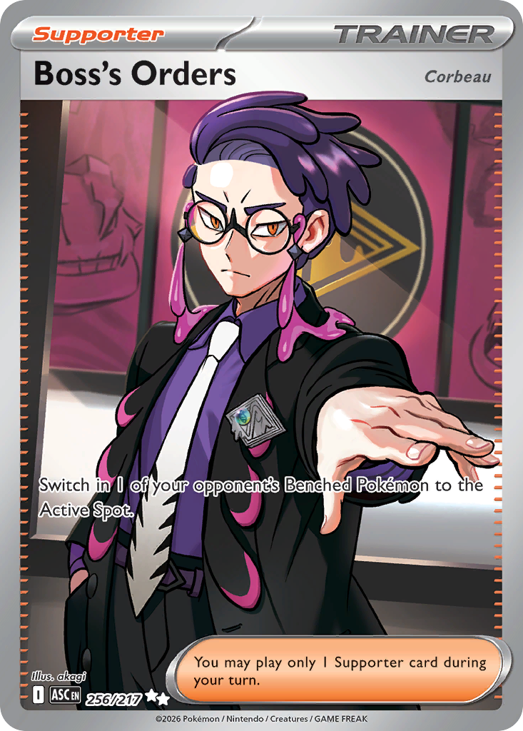 Boss's Orders 256 Ascended Heroes Pokémon card