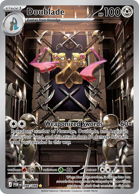 Doublade 98 Perfect Order Pokémon card