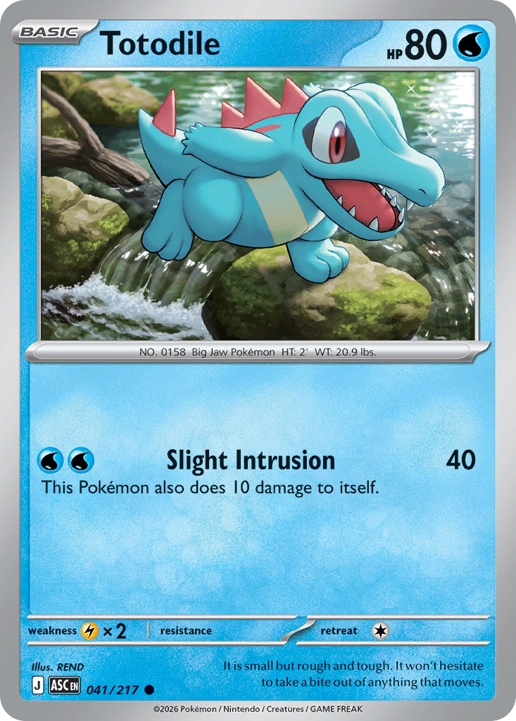 Totodile 41 Ascended Heroes Pokémon card