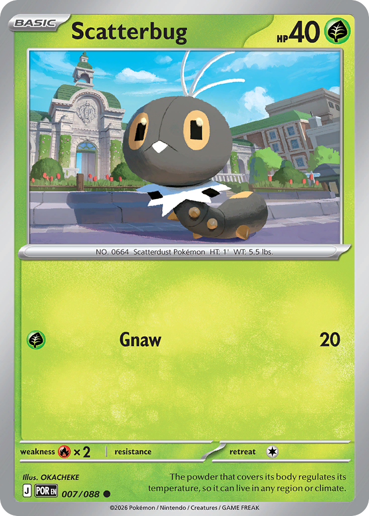 Scatterbug 7 Perfect Order Pokémon card