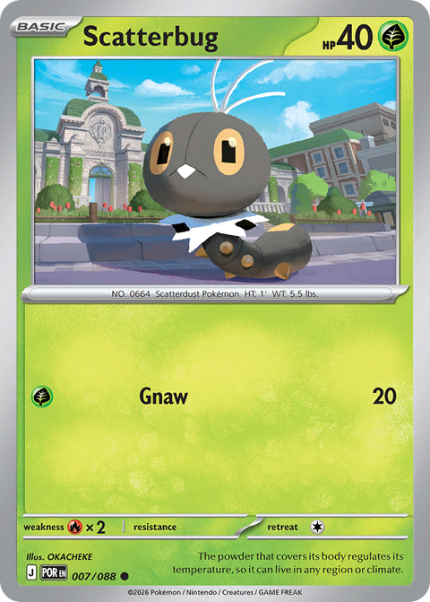 Scatterbug 7 Perfect Order Pokémon card
