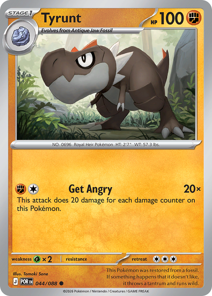 Tyrunt 44 Perfect Order Pokémon card