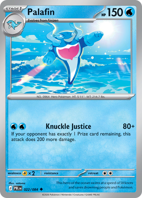 Palafin 22 Pitch Black Pokémon card