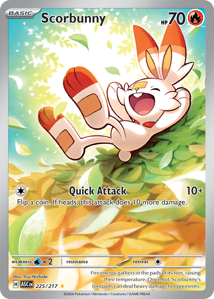 Scorbunny 225 Ascended Heroes Pokémon card