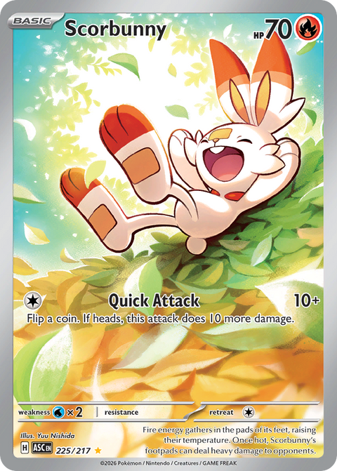 Scorbunny 225 Ascended Heroes Pokémon card