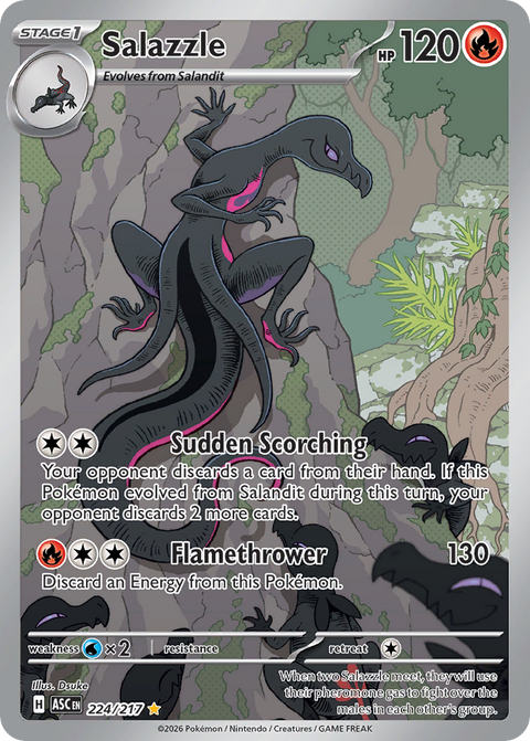 Salazzle 224 Ascended Heroes Pokémon card