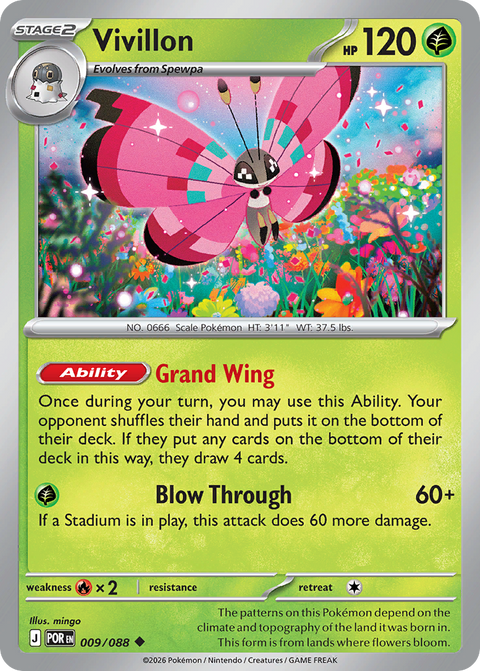 Vivillon 9 Perfect Order Pokémon card