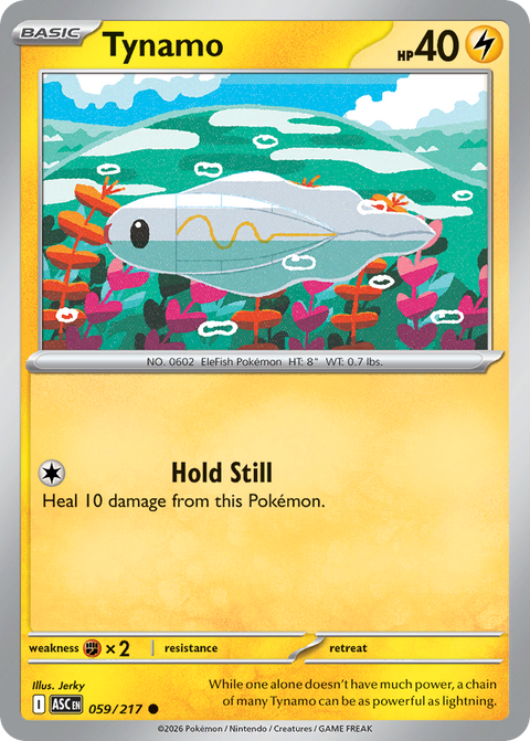 Tynamo 59 Ascended Heroes Pokémon card