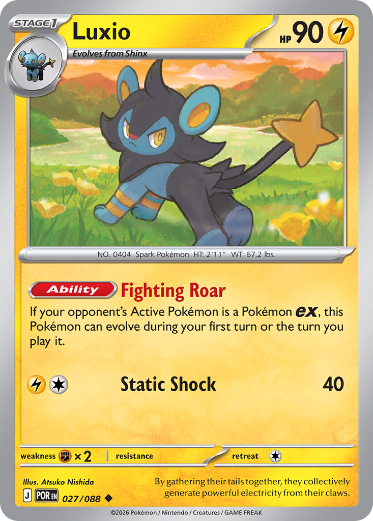 Luxio 27 Perfect Order Pokémon card
