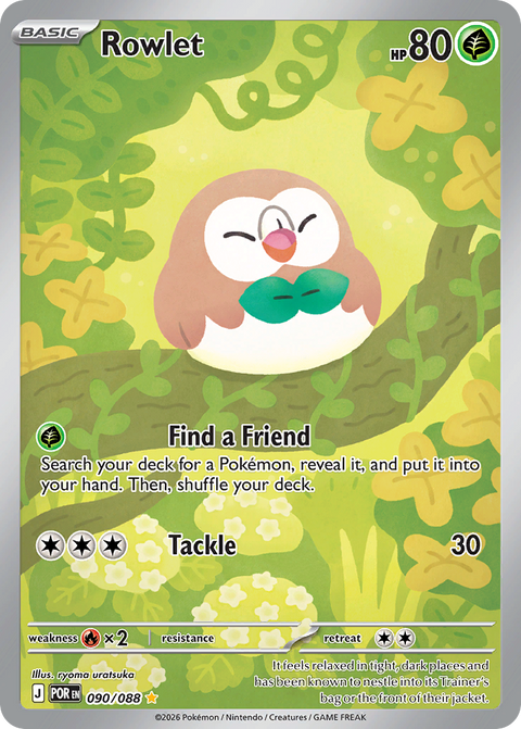Rowlet 90 Perfect Order Pokémon card