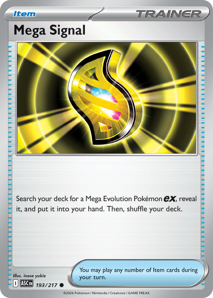 Mega Signal 193 Ascended Heroes Pokémon card