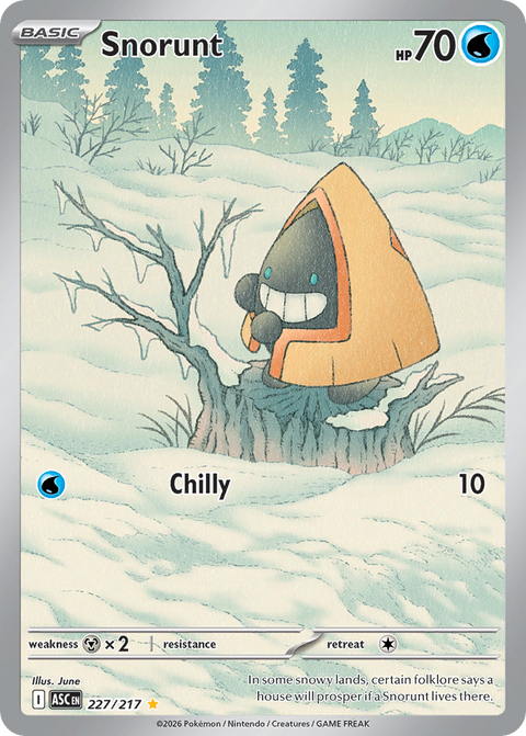 Snorunt 227 Ascended Heroes Pokémon card