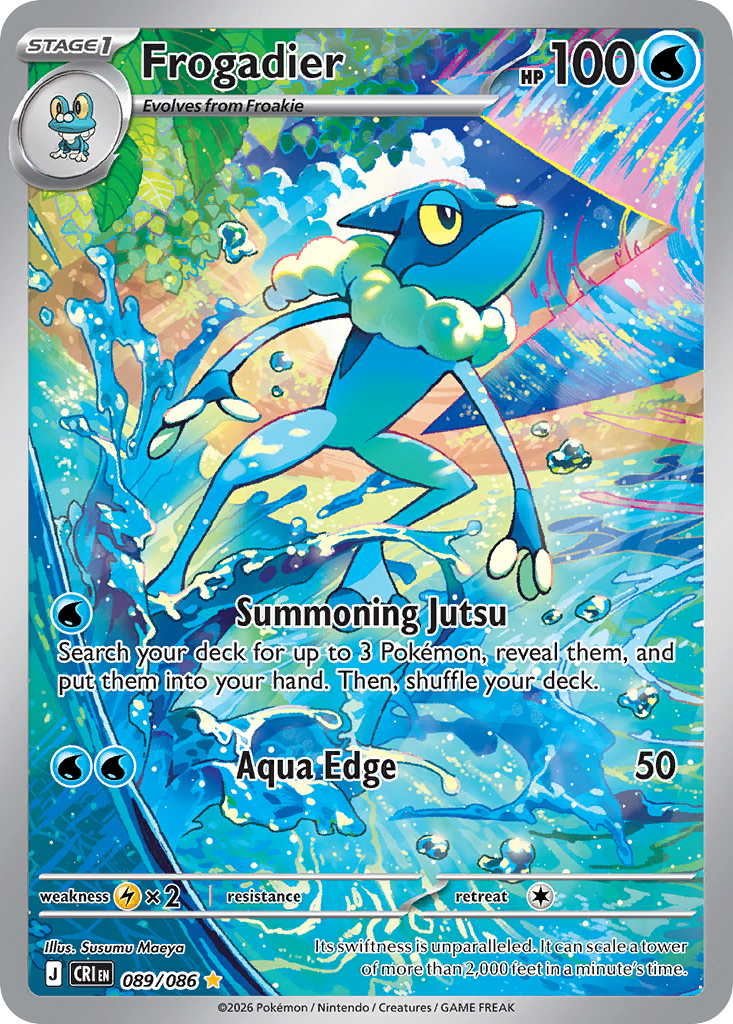 Frogadier 89 Chaos Rising Pokémon card